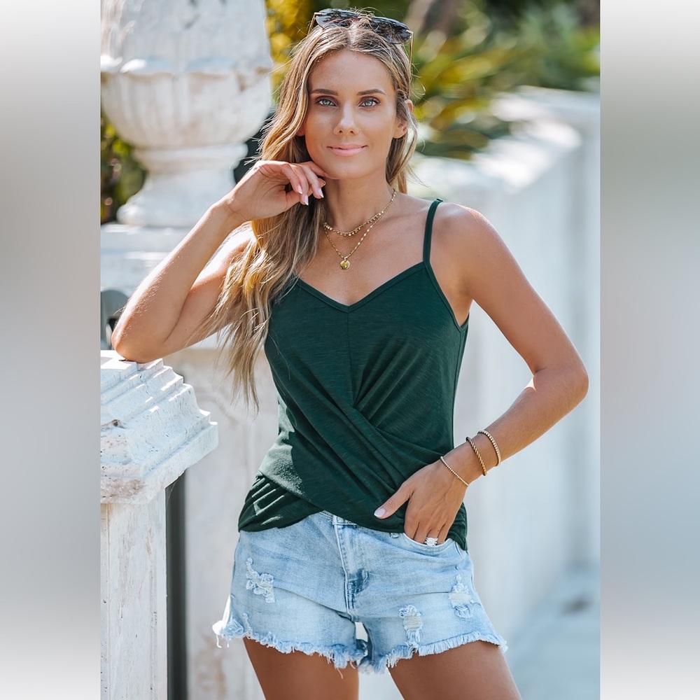 Cupshe Dark Green Camisole Top